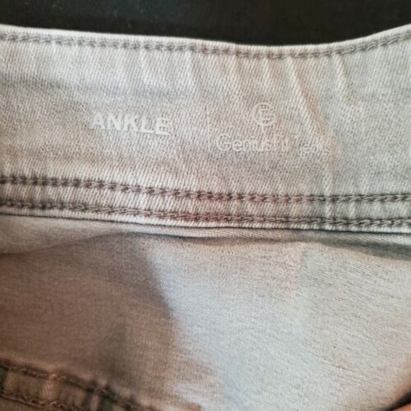 Lane Bryant Gray Ankle Genius Fit Jeans Womens 26 zip fly - Picture 6 of 9